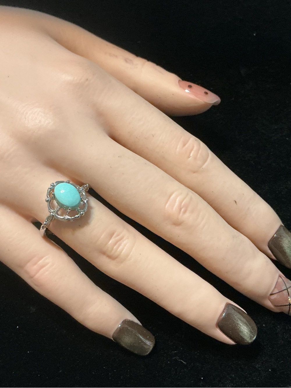 Adjust. Amazonite Ring